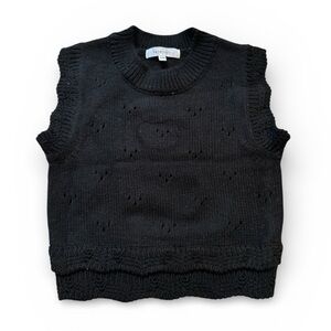 Benebene Baby Black Sleeveless Knit Sweater Vest – Size 24 Months‎
